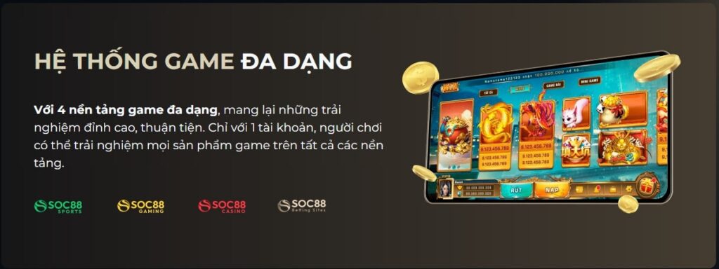 Soc88 - Nhà cái đa dạng game